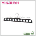 2013 new style wooden scarf hanger with 10 holes with cherry color